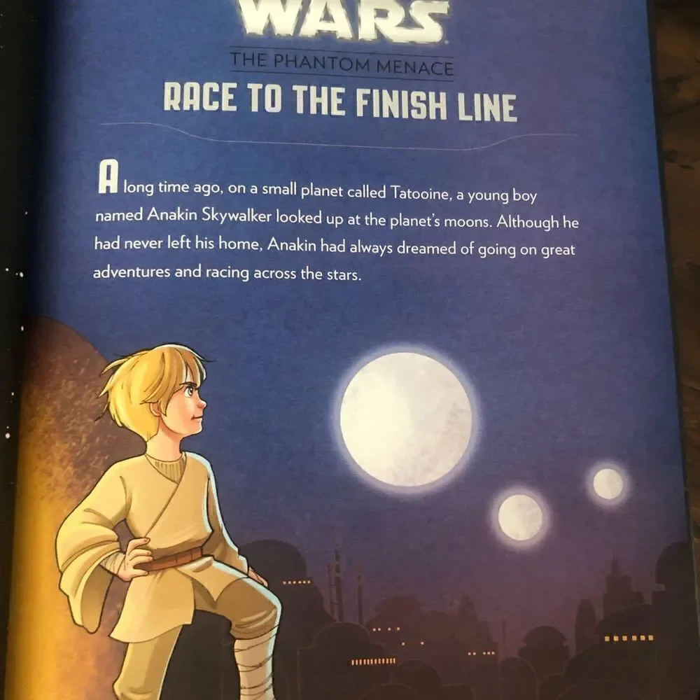 Cute five minute Star Wars stories , story book.